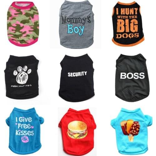 Summer Dog Clothes for Small Dogs Shirt Clothing Pet Clothes for Dogs Jacket Clothing for Chihuahua Costume Pet Products Puppy