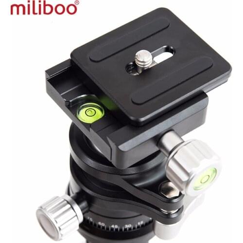Miliboo camera tripod/monopod Aluminum Video Camera Portable Tripod Fluid Head 50mm Bowl