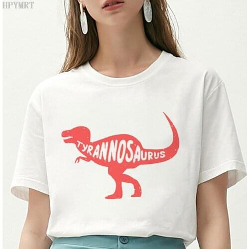 Fashionable women clothes T-shirt Harajuku Jurassic Park print female T shirt summer casual short-sleeved Large size tops Tshirt