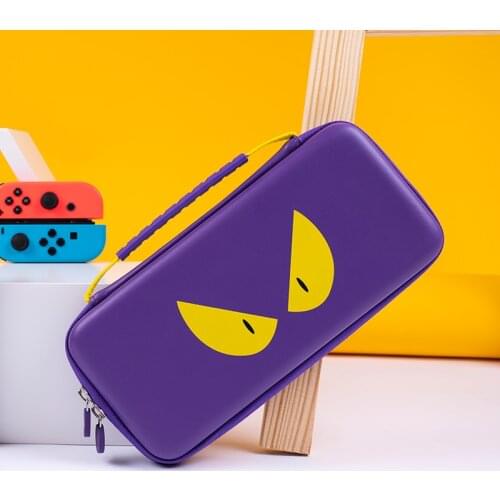 MONCON Purple Devil Cute Storage Protable Bag For Nintend Switch NS Hard Shell Cover Waterproof Case Bag For Switch Lite