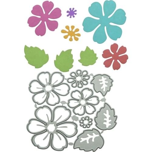 Multi Flower Leaf Pattern Metal Cutting Dies Scrapbooking Decorating Cutter For Clipart Paper Art Work Punch Stencil