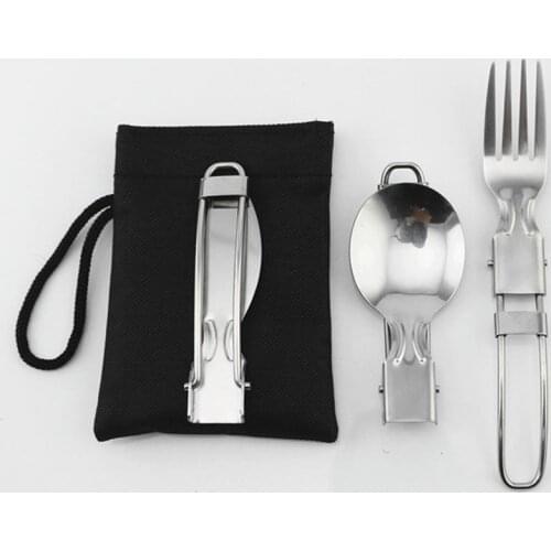 3pcs/set Outdoor Tableware Dinnerware Portable Printed Stainless Steel Spoon Fork Steak Knife Set Travel Cutlery Tableware with