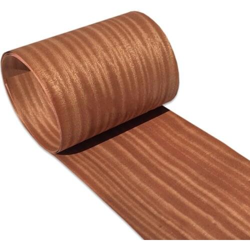 Natural Genuine Wood Veneer Sliced Sapele 27 - 60cm 2.5M Veneers for Furniture Guita Musical Instrument Audio Equipment Q/C