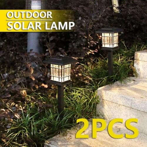 Newest 2pcs Solar Light Outdoor Solar House Lawn Sensor Lamp Garden Decoration Light for Lawns Patio Yard Garden Dropshipping