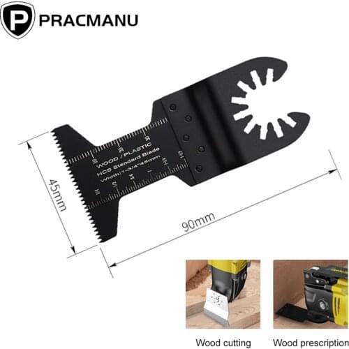 PRACMANU 3 Pcs Multi-style Vibration Multi-knife Blade Hard Alloy Tooth Saw Blade Power Tool Accessories Suitable for Hard Mater