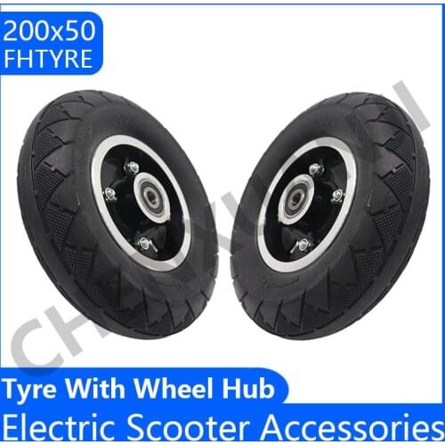 200x50 Solid Tire 200*50 Tire and Inner Tube Wheels 8X2" Tyre for Electric Scooter Wheel Aluminium Alloy Wheel Pneumatic Tire