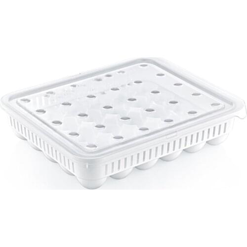 SRO Kitchen egg storm holder container refrigerator egg organizer stackable box fresh keeping transparent kitchen tools