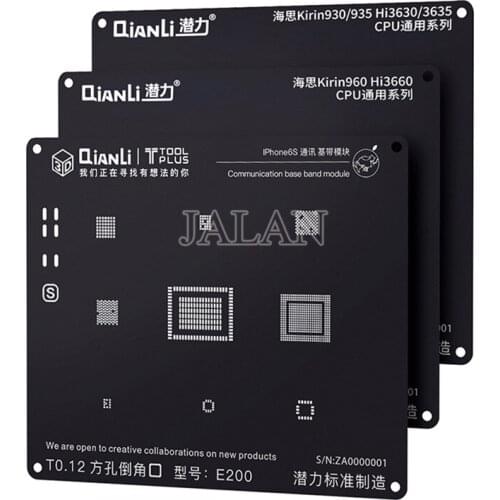 QIANLI 3D BGA Reballing Stencil Plating Tin Repair For Android MSM8909 MSM8916 MSM8917 MSM8937 MSM8939 MSM8940 MSM8953