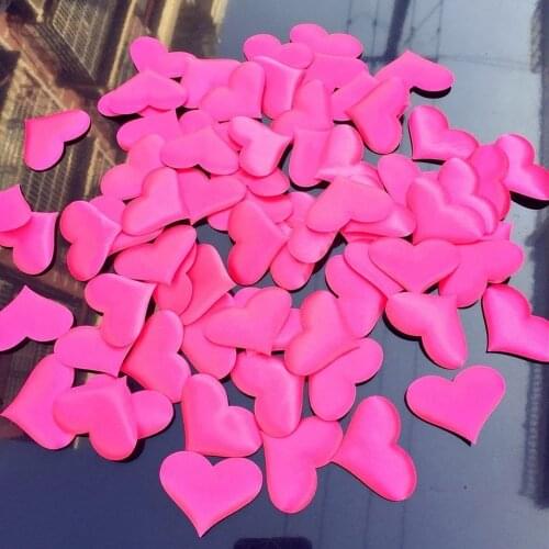 100pcs Romantic Heart Shaped Sponge Confetti Marriage Bed Petal Decorations Valentine Wedding Birthday Party Decoration Supplies