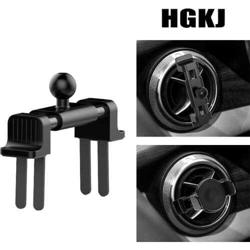 Universal Car Air Vent Clip Mount 17mm Ball Head for Gravity Car Phone Holder 360 Magnetic GPS Car Mobile Support Stand