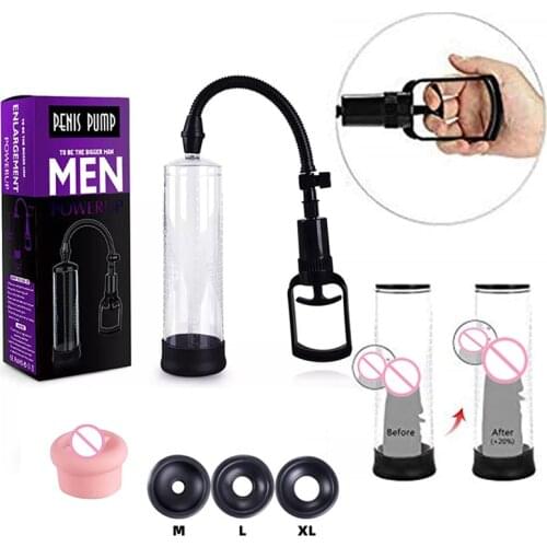 Big Penis Vacuum Pump Enlargement Sex Toys For Men Delay Masturbators Dick Extender Dildos Enlarger Adult Lovetoy Extensions
