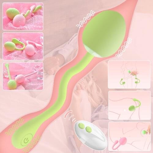 Remote Control Vibrator Clitoris Stimulator Egg Masturbator Vibrating Massager Kegel exerciser Vaginal Tights Balls Womens toys