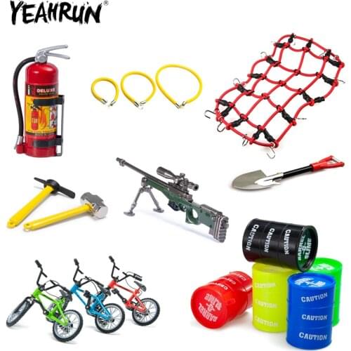 YEAHRUN 1/10 RC Crawler Car Metal Plastic Simulated Decorations Tool Accessories for Traxxas TRX-4 TRX6 Axial SCX10 Tamiya