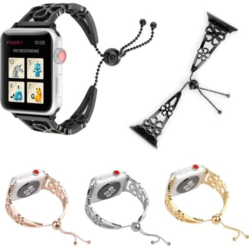 Women Watch Band For Apple Watch Bands 38mm 42mm 40mm 44mm Stainless Steel Bracelet for Apple Watch Strap iWatch Series 4 3 2 1