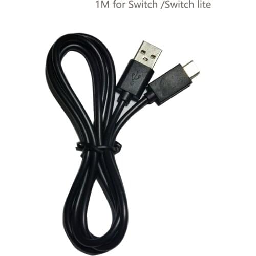 100pcs Power Supply Cord Line Fast Charging USB Cable USB to Type C For Switch NS For Switch Lite Game Console