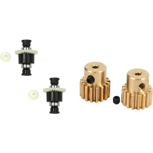 2Pcs RC Car Differential Assembly With ​2Pcs Motor Gear 16T For SG