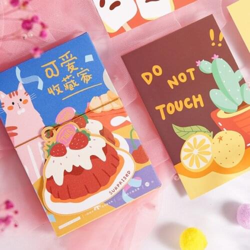 30 Pcs/Set Cute Collector Series Postcard Cartoon Anime Style Greeting Cards Message Cards DIY Journal Decoration