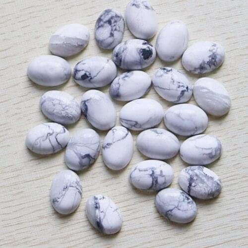 30pcs High Quality Natural White Line Loose Stone Oval CAB CABOCHON Flat-back Teardrop Beads Jewelry Pendants For Women Free