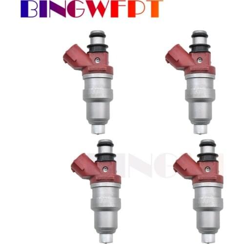 4pcs Car Fuel Injector Nozzle 23209-74130 23250-74130 763566 for Toyota SXS11.ST190 CARINA FF ATM 1.8 1992 1993 1994