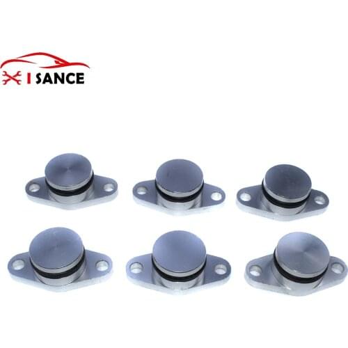6 PCS 22 mm SWIRL FLAP BLANKING PLATES FOR BMW E46 E60 E61 E90 E91 X3 320d 330d 325