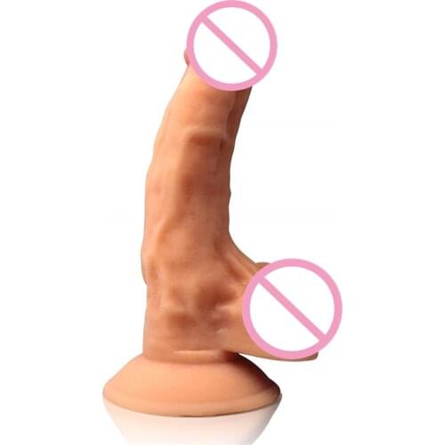 7 Inch Life Size Realistic Natural Dildo with Balls and With Suction Cup Sex Toys for Woman (Strap-On Harness Compatible)