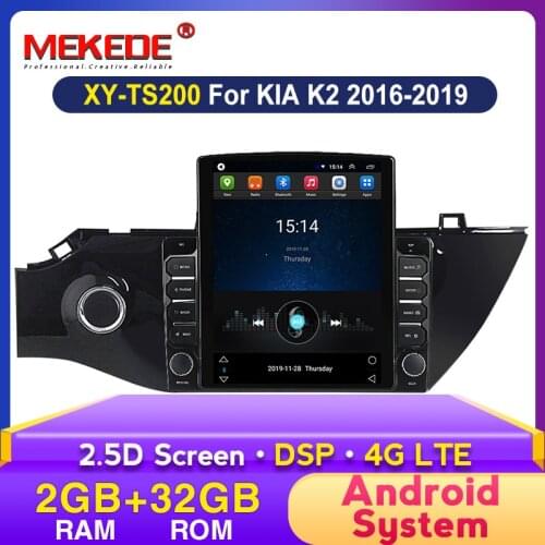 MEKEDE TS200 4G Android Systems 9.7' Screen Car Radio GPS Navigation Stereo for KIA K2 RIO 2017 2018 2019 Car Multimedia Player