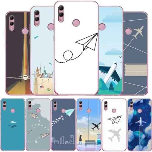 Love Travel world plane aircraft case For Huawei Mate 9 10 20 30 Pro lite Phone for honor 9 10 20 30 Lite Pro soft Back Cover