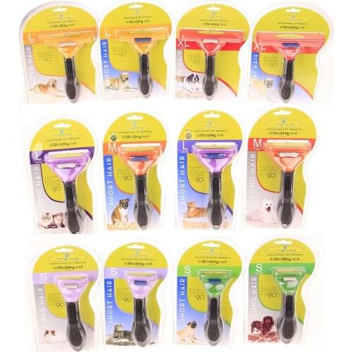 Newest Pet Hair Removal Comb Cats Dog Grooming Comb Kitten Hair Shedding Trimmer Pets Grooming Tools Puppy Supplies