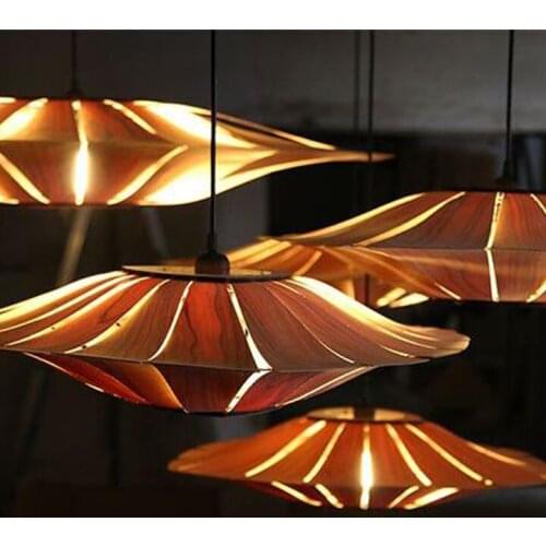 Inn Villa creative art Pendant Lights Bamboo Southeast Asian Restaurant veneer bedroom lamps Chinese zb28