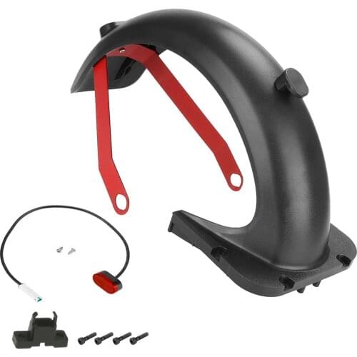 For Ninebot Max G30 Electric Scooter Rear Mudguard Kit Scooter Replacement Accessory with Mudguard Bracket Rear Brake Light