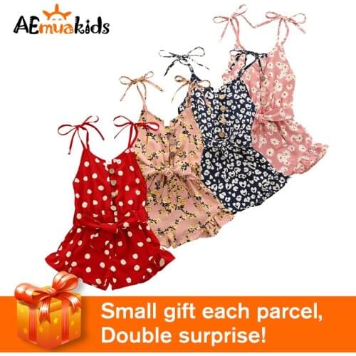 Summer Baby Girl Princess Dresses Halter Top Infant Kid Baby Girl Dot Summer Romper Jumpsuit Playsuit Clothes 1-6 Years