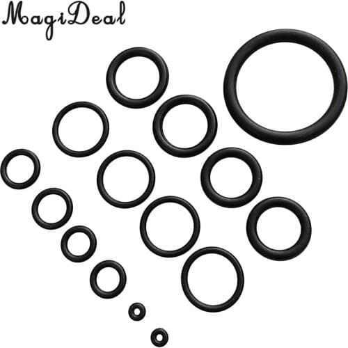 MagiDeal 15 Pieces Standard Scuba Diving O-Ring for Dive BCD DIN Regulator Valve Hose Tank Cylinder