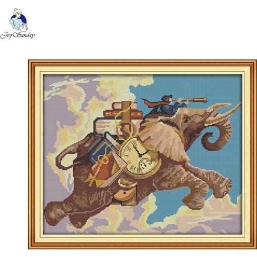 Joy Sunday Explore the World Patterns DIY Handmade DMC 14ct and 11ct Cross stitch kits Embroidery Needlework