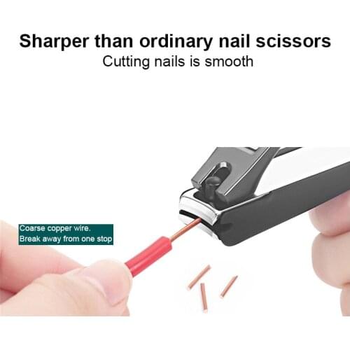 Nail Clippers Set Trimme Stainless Steel Single Custom Creative Diagonal Anti-splash Retractable Splash-proof Nail Art Nail Tool