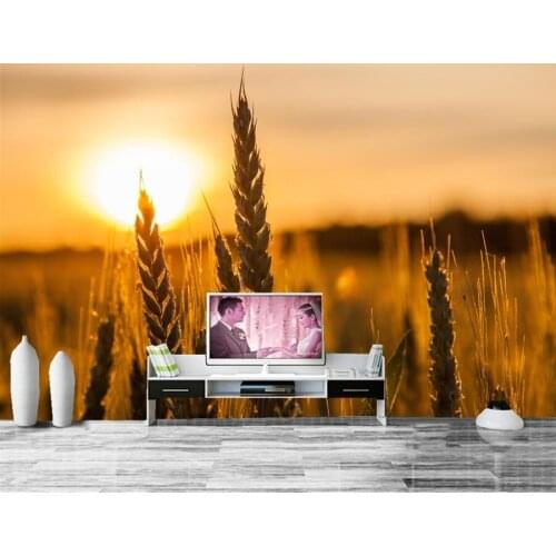 Custom Fields Closeup Ear botany Nature wallpaper papel de parede,hotel living room tv sofa wall bedroom photo 3d 3d wall mural