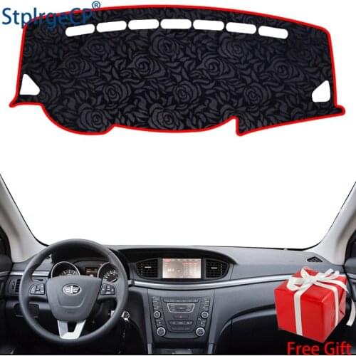Latest Rose Pattern Non-slip Car Dashboard Cover Dash Mat Pad DashMat ANti-UV Car Sticker for besturn b50 2016-2019 Car Styling