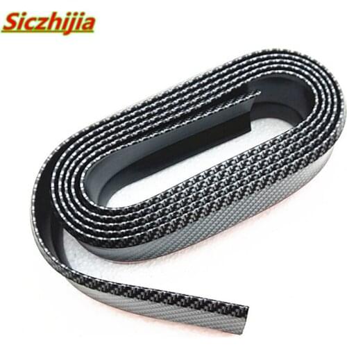 2.5 m front bumper carbon fiber rubber spoiler protector for Lexus ES250 RX350 330 ES240 GS460 CT200H CT DS LX LS IS ES RX GS