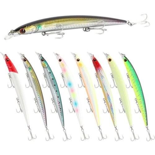 1 pieces new Laser minnow fishing lures 13.5cm / 14.3g fishing bait hard cranks Isca Artificiais Pesca sea Wobbler swimming bait