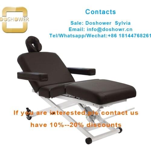 Professional massage table with beauty electornics bed for head tilt facial bed
