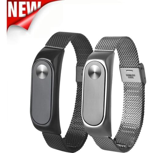 Fashion Watchband Lightweight Luxury Stainless Steel Smart Wrist Watch Strap For Xiaomi Miband 2 WristStrap ремешок для часов W3