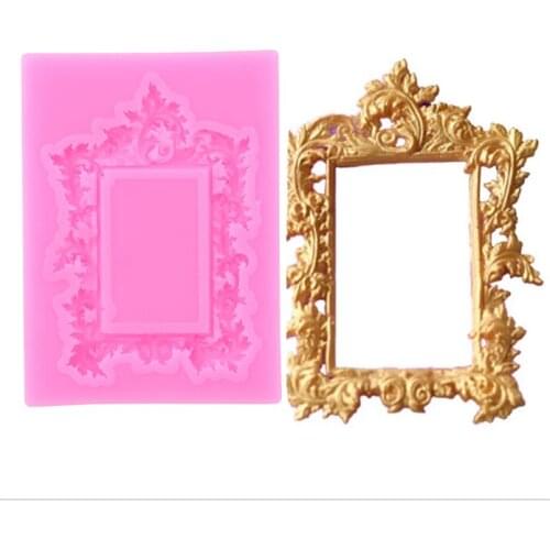 Picture Frame Silicone Mold Cake Decorating Tools Chocolate Kitchen Baking Tools Accessories Decorations Fondant Mold