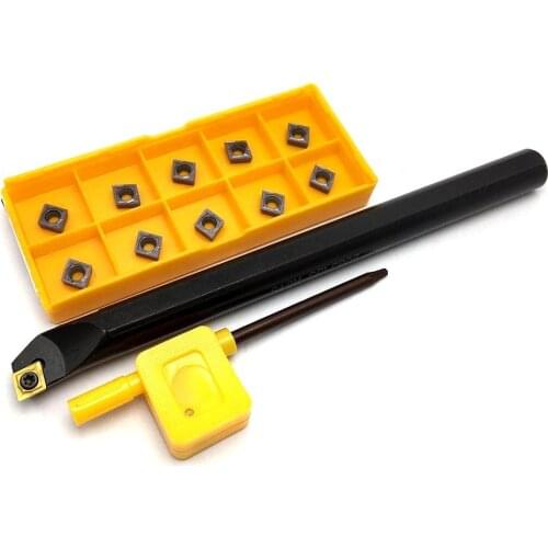 S12M-SCLCR06 S12M-SCLCL06 95 degree spiral turning tool external boring bar 10PCS CCMT060204 turning insert CNC lathe parts tool