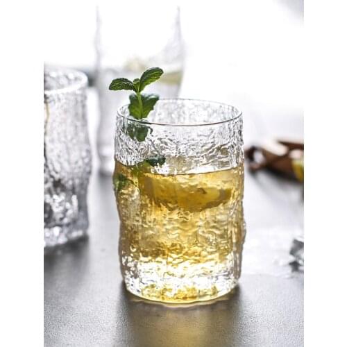 Whiskey Glass Water Drinking Glass Transparent Water Coffe Mug Bottle Drink Whiskey Glass Bicchieri Vino Beer Glasses QJJ60BLB