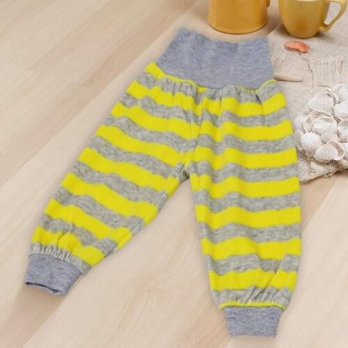 Velour Fabric Long Pants for about 2 to 3 years old babies high waist boys and girls trousers children clothes of Little Q