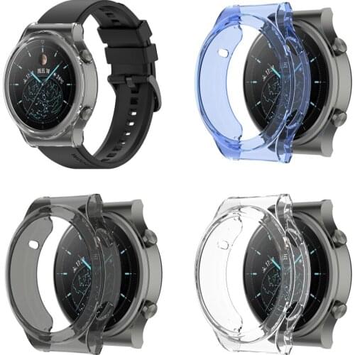 Protective Case Cover for huawei GT2 ECG Smart Watch Sport Wrist TPU Soft Frame Shell Bumper for huawei GT 2 pro Anti-scratch