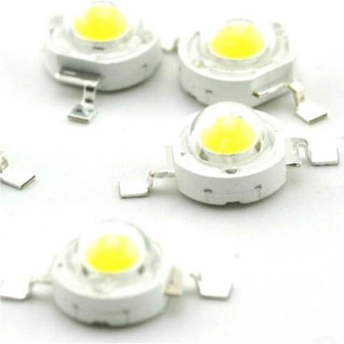10PCS four gold wire white light bead, 1W white light / white high power LED 80-90LM SMD LED