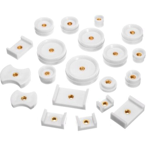 20Pcs Watch Back Press Part Tool Fitting Dies Repair Kit Round Rectangular Watches Repair Kit For Watchmaker Tools