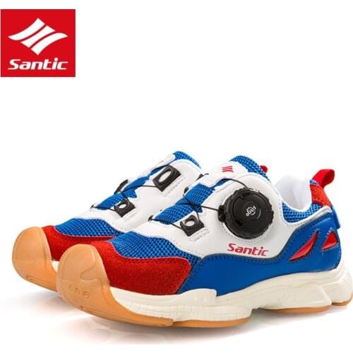 2019 Santic Self-Locking Kids Cycling Shoes Boys Girls Professional Balance Bike Shoes Breathable Safety Children Sport Shoes