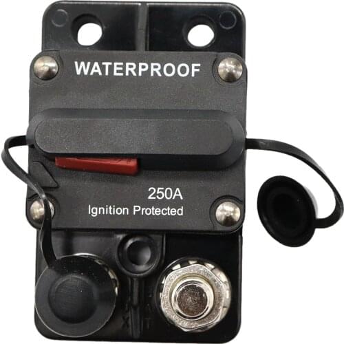 250A Circuit Breaker Switch with Manual Reset Waterproof for Marine Car