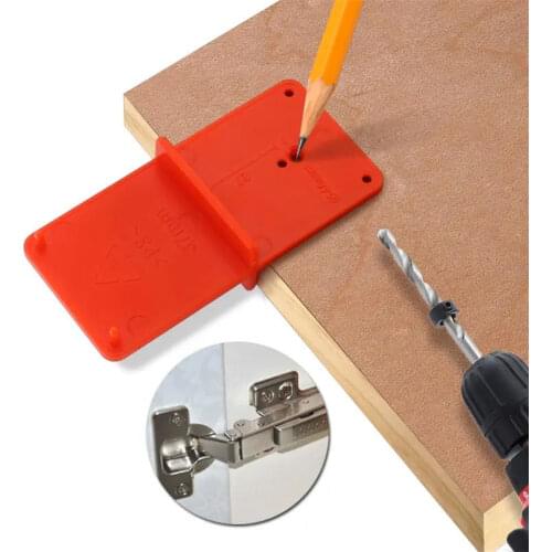 35mm 40mm Hinge Hole Drilling Guide Locator Hole Opener Template Door Cabinets DIY Tool For Woodworking Tool
